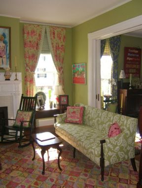 2023家居室内绿色沙发图案图片