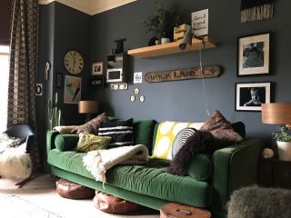 2023北欧小户型客厅绿色家居沙发图片