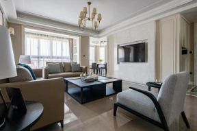 2023现代美式客厅组合沙发装修效果图片