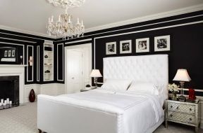 2023黑白灰现代欧式卧室设计图片