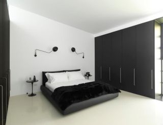 2023简约黑白灰现代卧室设计图片