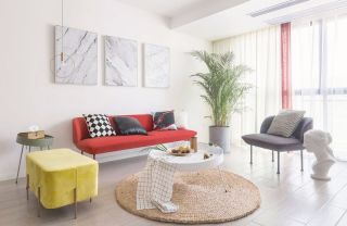 2023现代北欧简约客厅沙发颜色搭配装修效果图