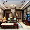 2023别墅中式客厅水晶吊灯设计效果图