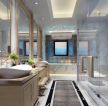 2023独栋别墅浴室现代风格面盆图片