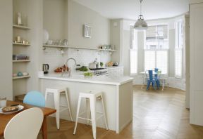 2023家庭半开放式厨房装修厨具图片