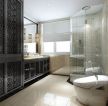 2023中式风格玻璃浴室效果图片