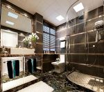 2023浴室玻璃淋浴间造型装潢效果图片