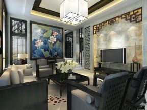 2023中式古典客厅家装挂画贴图