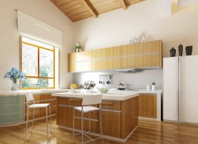 2020一体式厨房吧台装修设计
