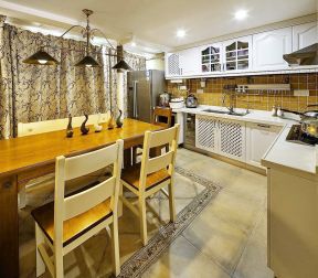 2020一体式厨房吧台装修设计