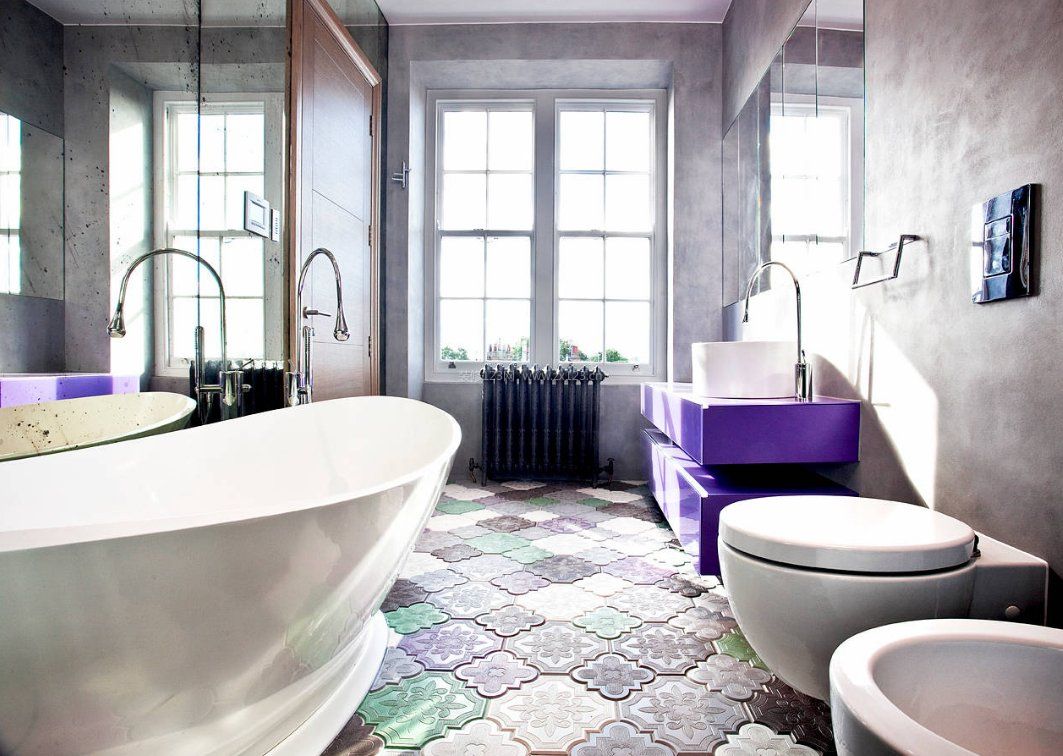2023现代长方形浴室拼花地板高清贴图