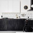 2023北欧风格厨房黑白装饰图片