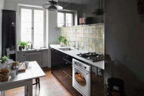 2023北欧风格厨房灶具装修效果图片