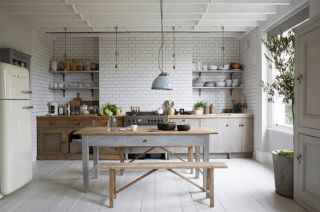 2023北欧风格厨房背景瓷砖图片