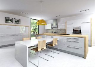 2023北欧风格开放式厨房图片