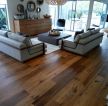 125平米房子客厅木地板装修图