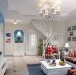 地中海式风格小复式客厅家具装饰图片