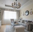 2023地中海式风格客厅窗帘装饰图片