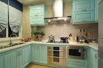 地中海式风格厨房橱柜颜色装饰图片
