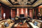 美式古典风格奢华客厅装修效果图片2023