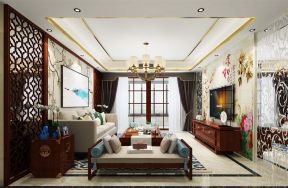 中式房间客厅布局设计效果图片