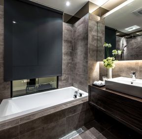 港式风格室内样板间洗浴室设计案例-每日推荐