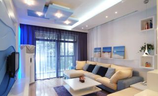 2023地中海房屋客厅沙发颜色设计效果图