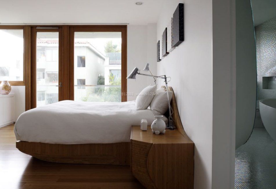 韩国家居卧室床的造型设计图片