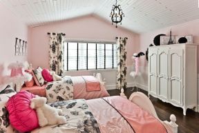 卧室粉红色装修布置效果图