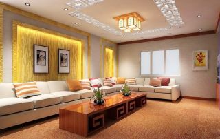 2023现代中式家居布艺沙发图片
