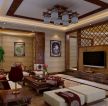 2023中式别墅小客厅茶几装饰图片