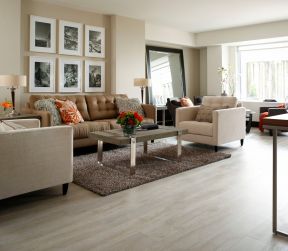 2023现代欧式客厅地毯与沙发搭配图片