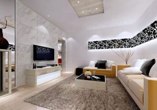 2023现代室内客厅地毯与沙发搭配图片