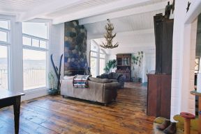 古典欧式客厅竹木地板设计图片
