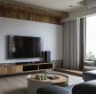 日式住宅公寓客厅电视墙装修