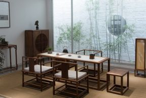 中式复古茶室设计图片欣赏