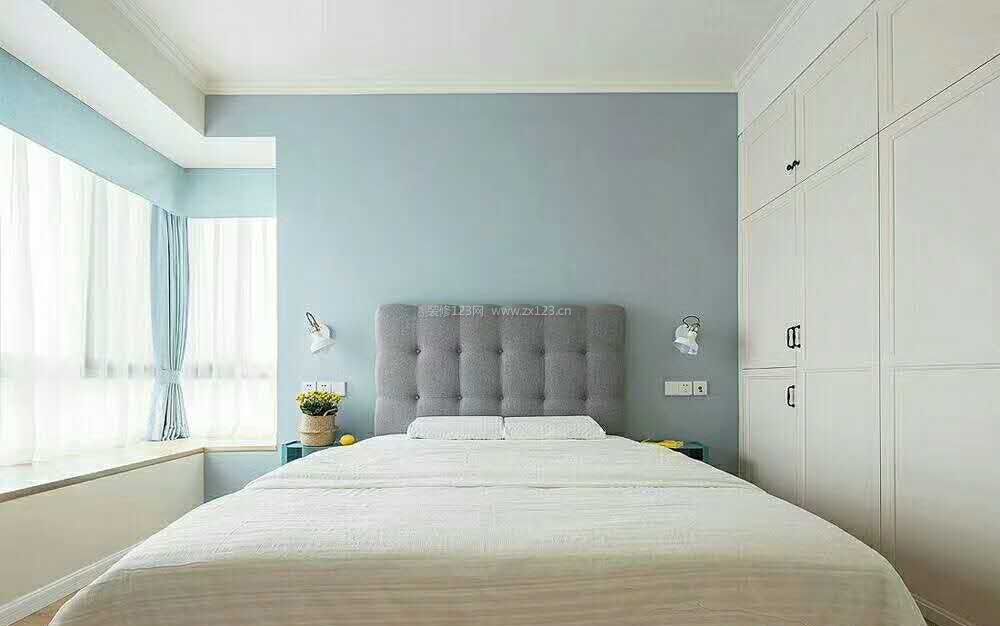 1室1厅卧室颜色搭配装饰设计图