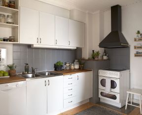 白领公寓北欧厨房简单装饰设计