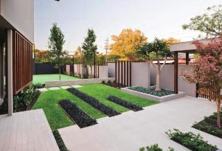 别墅院子绿化整体设计效果图片