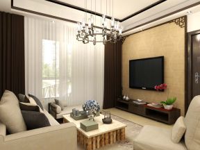 2020舒适小户型客厅装修 2020现代风格两室两厅效果图