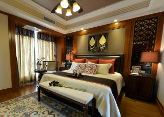 东南亚风格家居卧室整体装修设计图片
