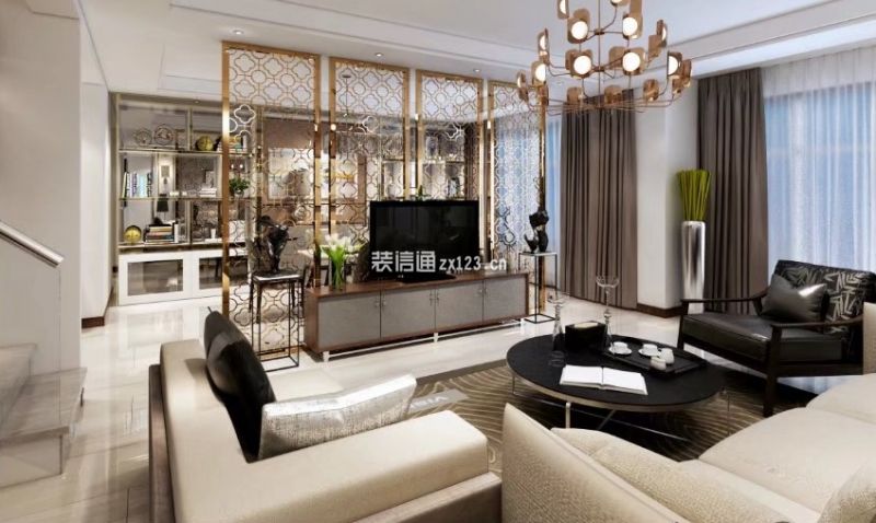 营口君悦俪湾现代港式200平跃层