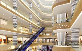 2023大型商场楼梯装饰效果图
