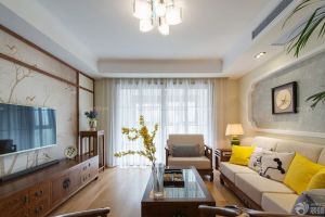 上海玉兰香苑三室中式装修案例 一缕清风吹进家中