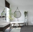 北欧风格优雅家居浴室效果图