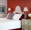 2023现代卧室红色背景图片