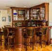 家庭式酒吧台古典实木装修效果图
