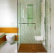 紧凑型卫生间淋浴房隔断设计效果图片