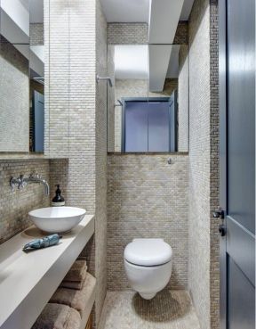 紧凑型卫生间墙砖瓷砖设计效果图