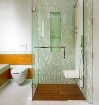 紧凑型卫生间淋浴房隔断设计效果图片